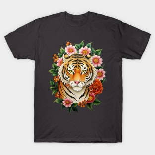 Japanese Tiger Ukiyo e Vintage T-Shirt